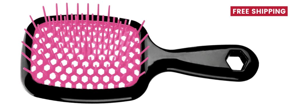 Detangling hair brushes are designed to extract knots and tangles without tugging or pulling.